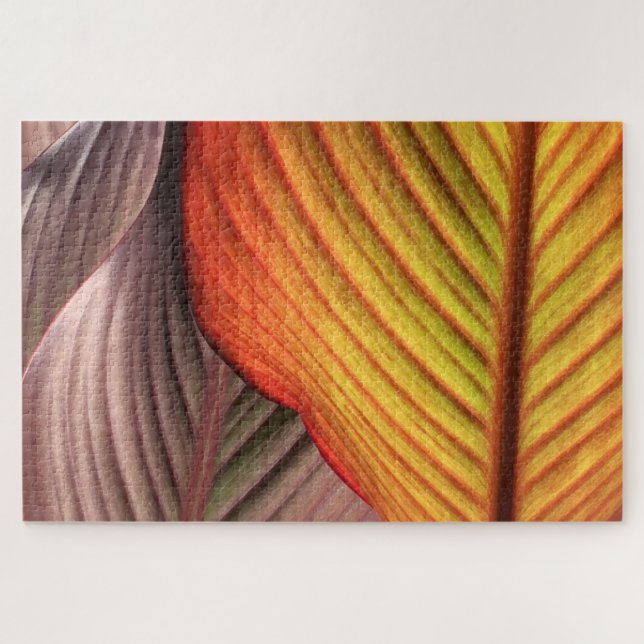 Canna Leaves Jigsaw Puzzle (Horizontal)