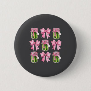 Canned Ckle Coquette Bows With Cute Ckle Jar Girl  6 Cm Round Badge