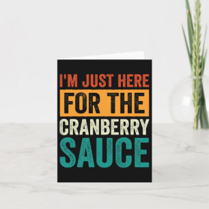 Canned Cranberry Sauce Jellied Happy Thanksgiving Card