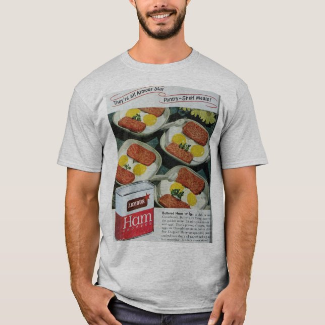 Canned Ham Vintage Advertisement T-Shirt (Front)