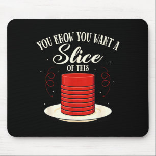 Canned Jellied Cranberry Sauce Thanksgiving Fall Mouse Pad
