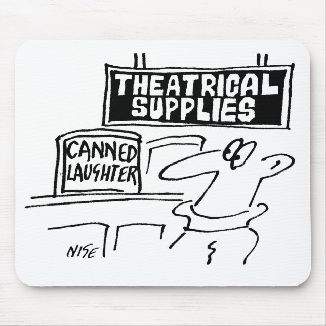 Canned Laughter Sold in Theatrical Supplier Mouse Pad (Front)