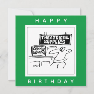 Canned Laughter Theatrical Cartoon Card
