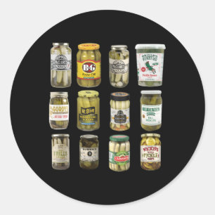 Canned Pickles Pickle Pickle Classic Round Sticker