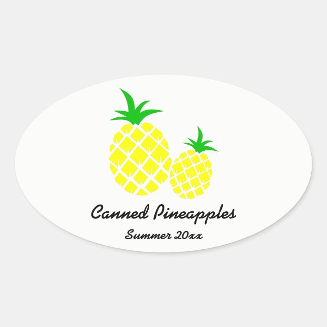 Canned Pineapples Preserves Label (Front)