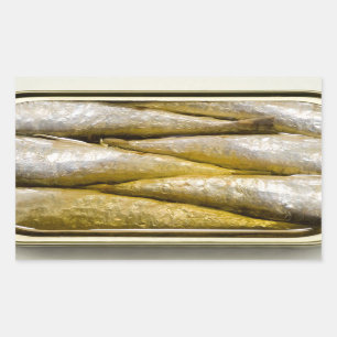 Canned Sardines Rectangular Sticker