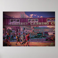 Cannery Row, on a poster