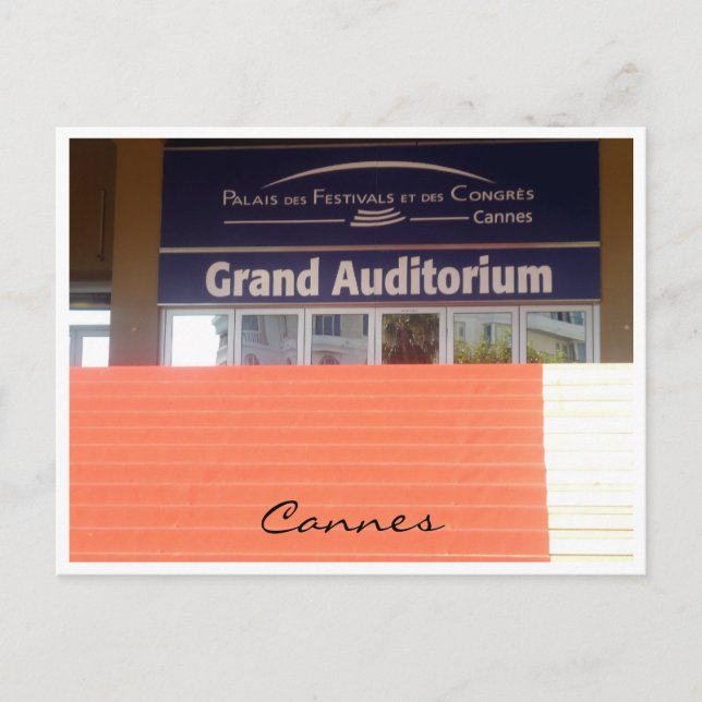 cannes auditorium postcard (Front)