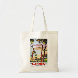 Cannes Côte d'Azur French Riviera Vista Summer Ret Tote Bag