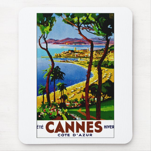 Cannes ~ Cote d'Azur Mouse Pad (Front)
