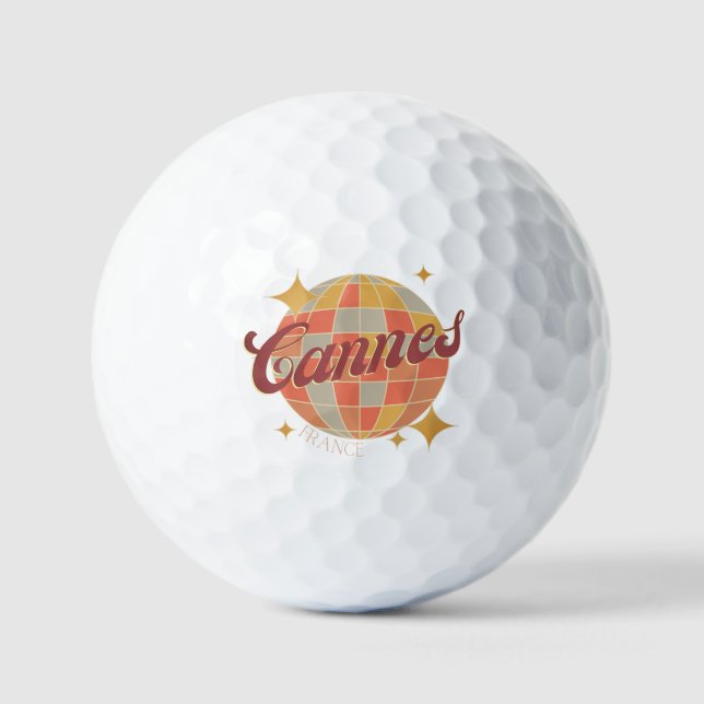 Cannes France golfball golf resort club Golf Balls (Front)
