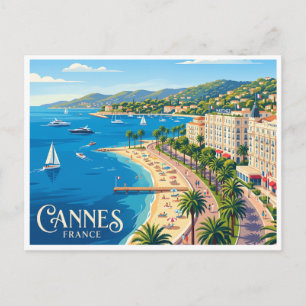 Cannes La Croisette France Postcard