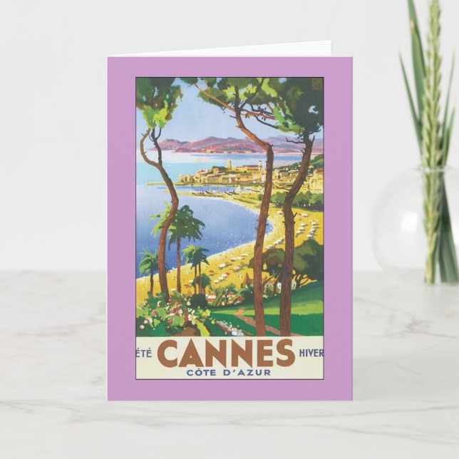 Cannes Landscape Greeting Card (Front)