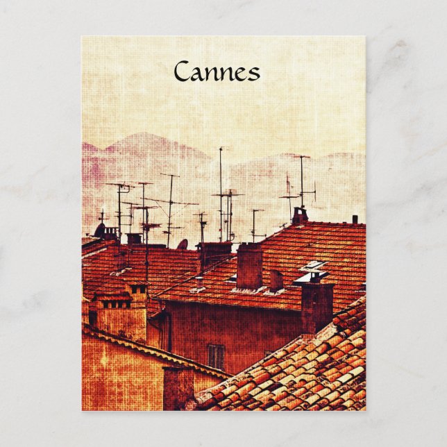 Cannes, Provence rooftops Postcard (Front)