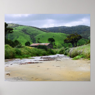 Cannibal Bay : Caitlins : New Zealand Poster