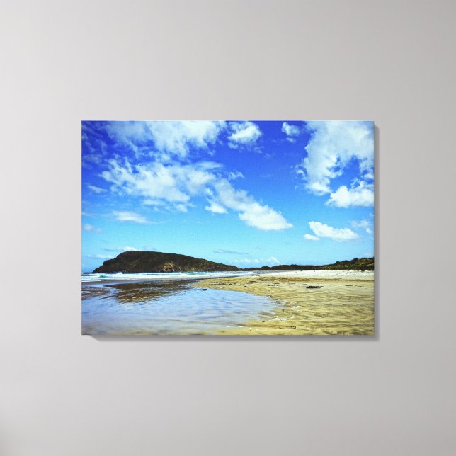 Cannibal Bay, Catlins : New Zealand Canvas Print (Front)