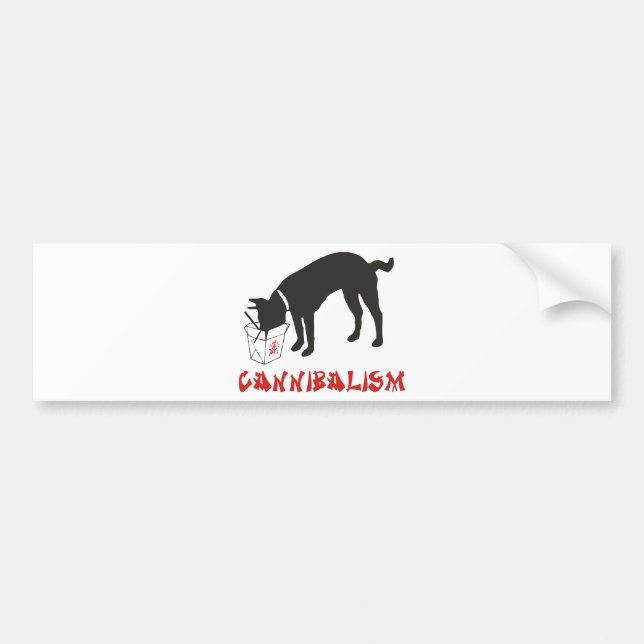 Cannibalism Bumper Sticker (Front)