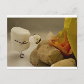 Cannibalism is Sweet - Marshmallow toasting Postcard