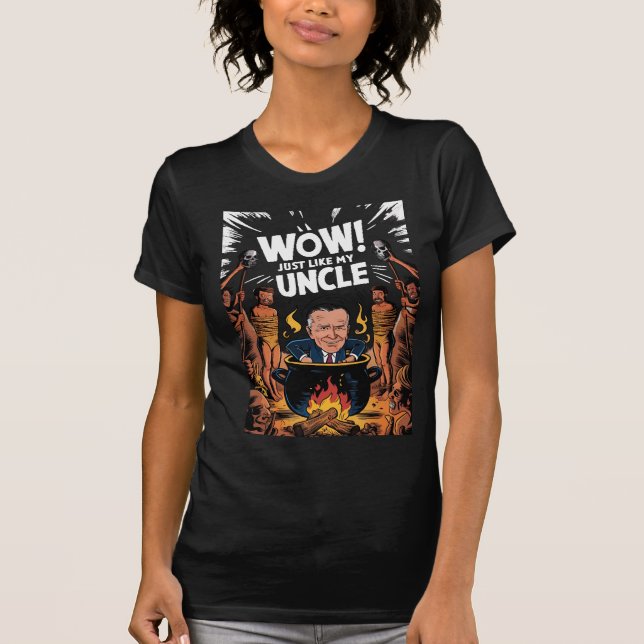 Cannibals Ate My Uncle Joe Biden T-Shirt (Front)