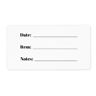 Canning and Food Storage Labels