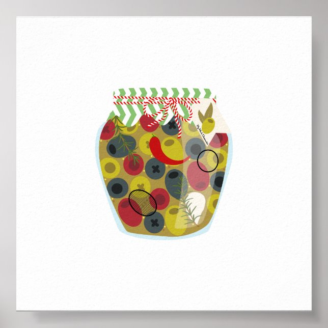 Canning Food - Olives Poster (Front)