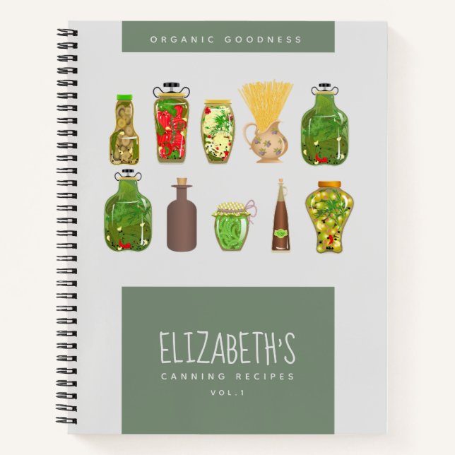 Canning Recipes Family Heirloom Keepsake Journal (Front)