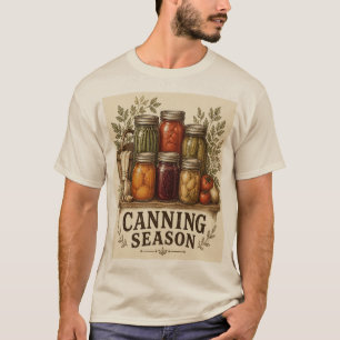 Canning Season Vintage Homestead Preserving Art T-Shirt