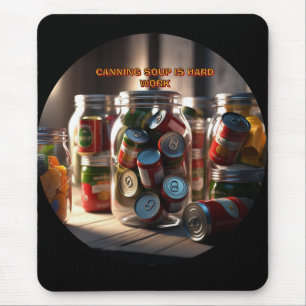 Canning Soup Is Hard Work Mouse Pad