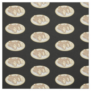 Cannoli cartoon illustration fabric