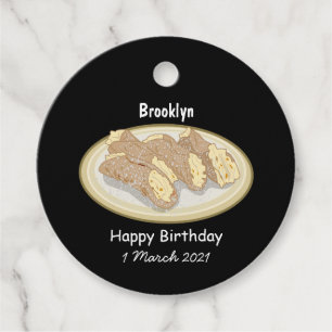Cannoli cartoon illustration favour tags