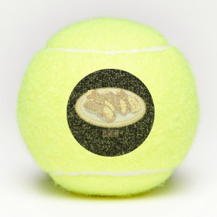 Cannoli cartoon illustration  tennis balls