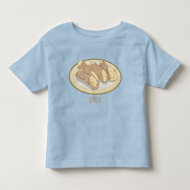 Cannoli cartoon illustration  toddler T-Shirt (Front)