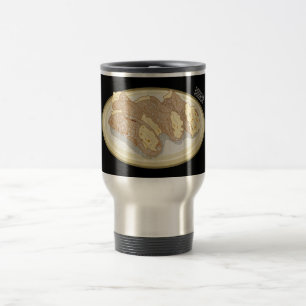 Cannoli cartoon illustration travel mug