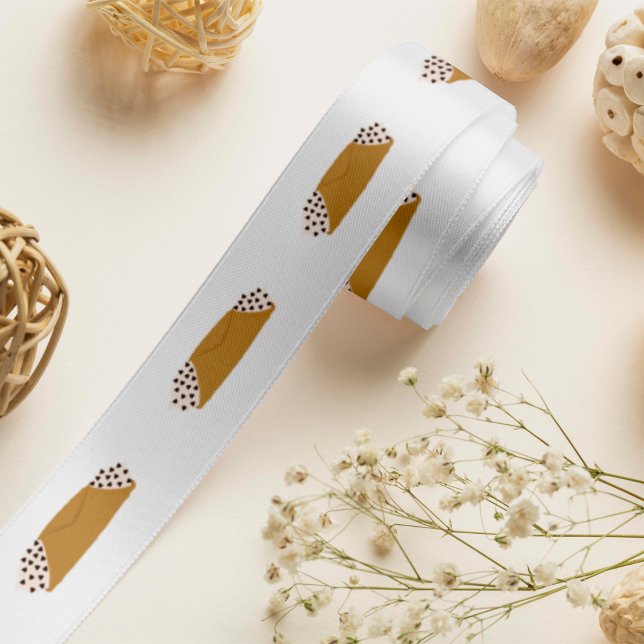 Cannoli Print Satin Ribbon (Creator Uploaded)