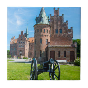Cannon At Castle Egeskov Tile