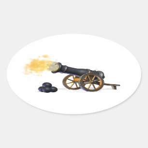 Cannon Ball Stickers