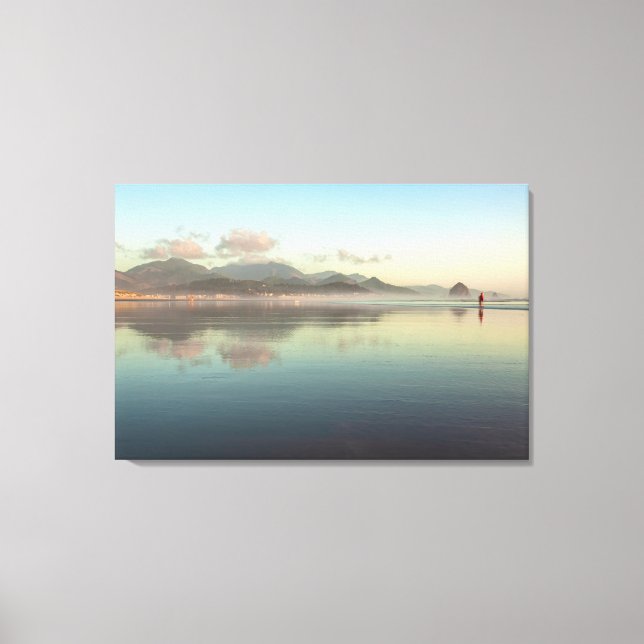 Cannon Beach Coastal Serenity Canvas Print (Front)