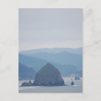 Cannon Beach Haystack in the mist Postcard