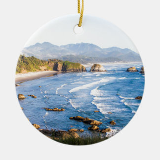 Cannon Beach Oregon Ceramic Tree Decoration