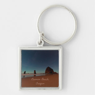 Cannon Beach Oregon Haystack Rock Key Ring
