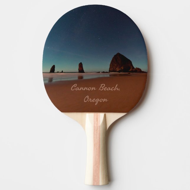 Cannon Beach Oregon Haystack Rock Ping Pong Paddle (Front)