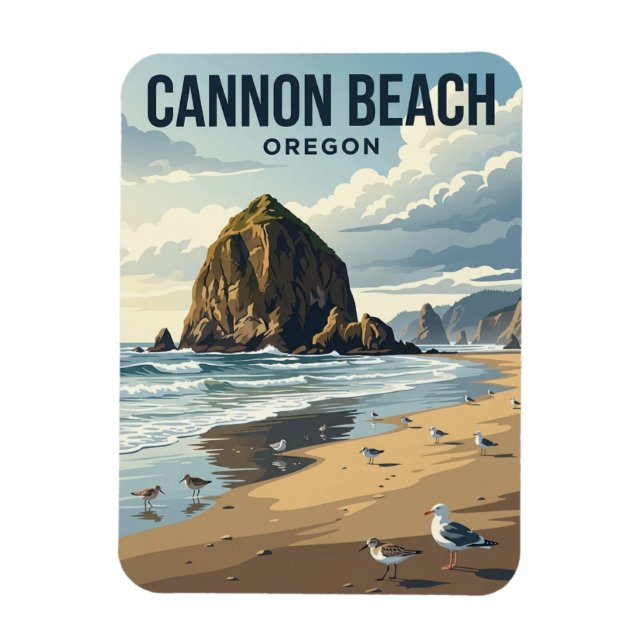 Cannon Beach Oregon Magnet (Vertical)