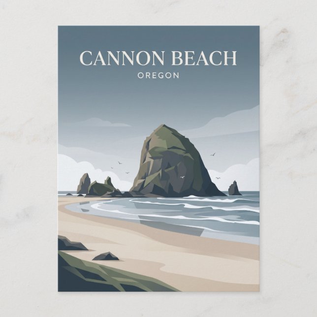 Cannon Beach Oregon Postcard (Front)