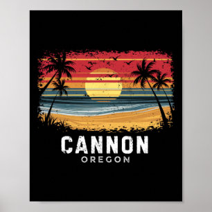 Cannon Beach Oregon Surfboard Beach  Poster