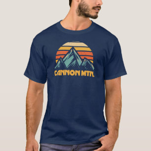 Cannon Mountain New Hampshire Retro Turquoise T-Shirt