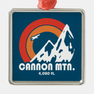 Cannon Mountain New Hampshire Sun Eagle Metal Tree Decoration