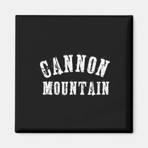 Cannon Mountain Rustic Grungy Artisan Bold Skier S Magnet