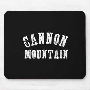 Cannon Mountain Rustic Grungy Artisan Bold Skier S Mouse Pad