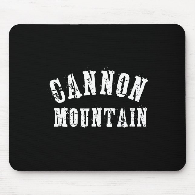 Cannon Mountain Rustic Grungy Artisan Bold Skier S Mouse Pad (Front)