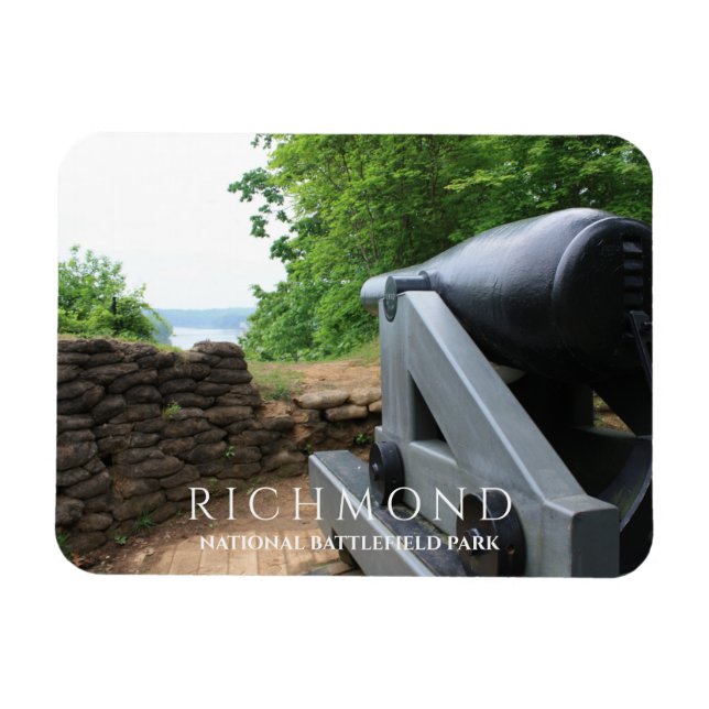 Cannon Overloooking James River Drewry's Bluff Magnet (Horizontal)